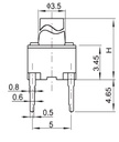 Tact Switch PC Horizontal.2 Ben.6x6x9.0mm