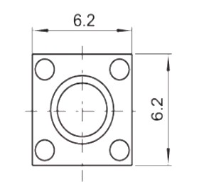 Tact Switch PC Horizontal.2 Ben.6x6x9.0mm