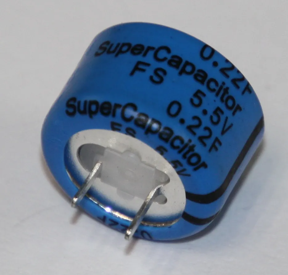 Supercapacitor 0,22F 5,5V P5,0