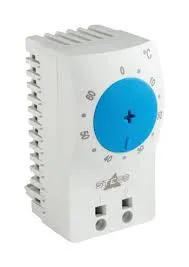 Thermostat; +0 to +60°C: NO; 10A; 250VAC; IP20;DIN rail mount
