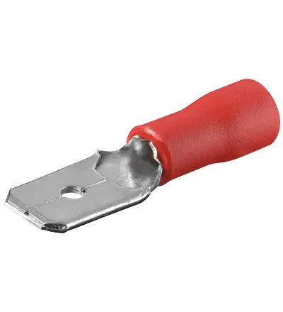 Terminal Flat Han 6,3mm Rød