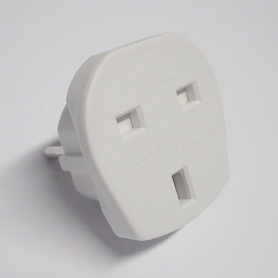 England GB adapter DK han - UK hun, HVID