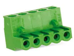 Terminal Block 250V 5-Pole Green