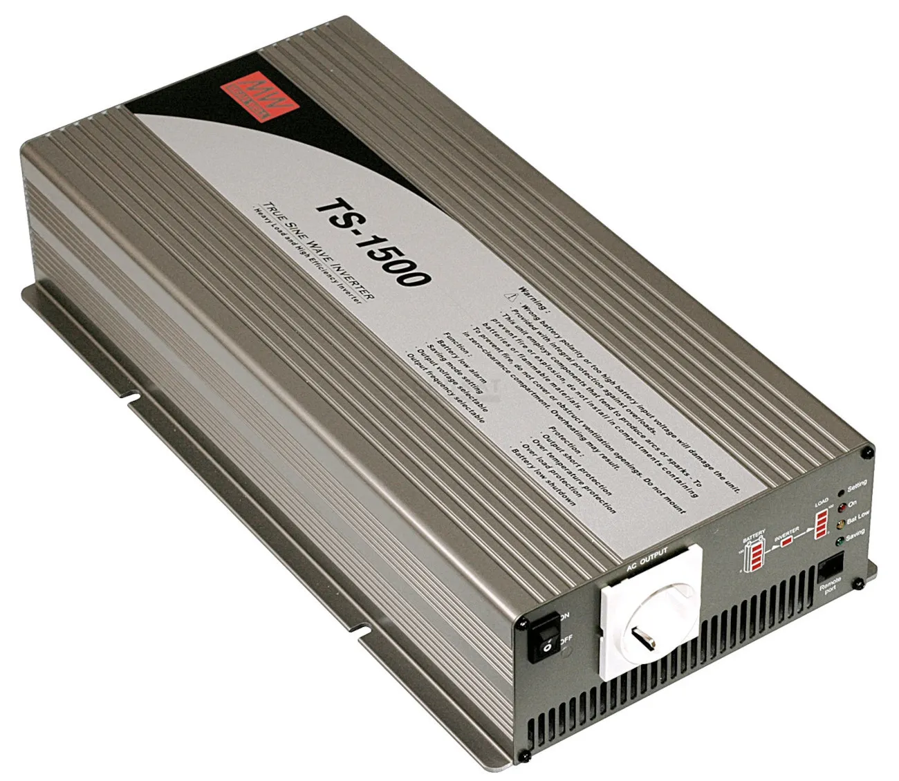 DC/AC-Inverter 12V/230V 1500W Ren Sinus / Solar / UPS