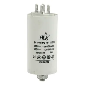 Motorstart kondensator 14uF, 450V Ø40x71mm