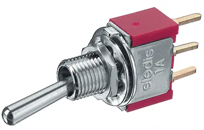 Toggle Switch 1-pol ON-OFF-ON for print