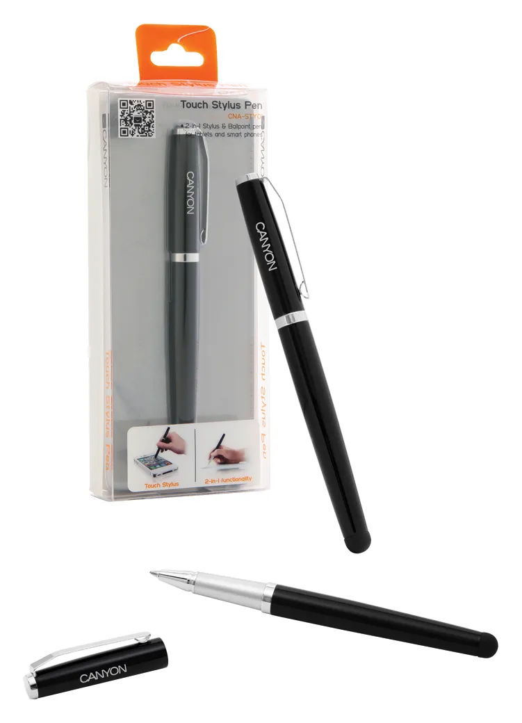 Touch stylus and ballpoint pen in 1 black