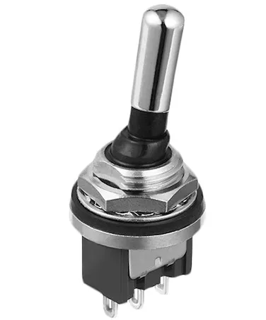 Toggle switch 1-pol (On)-Off-(On), IP67/20mm lang aktuator