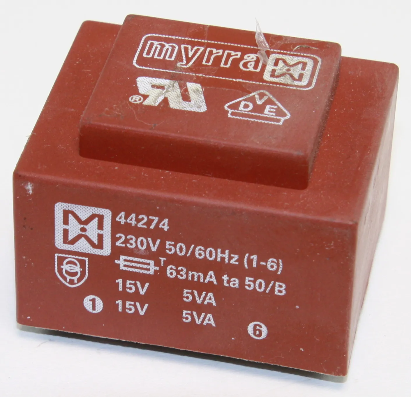 Transformer 5VA 230V 2X15V