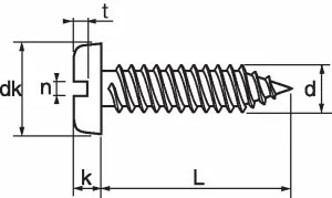 Tapping Screws 3,5x9,5 100 stk.
