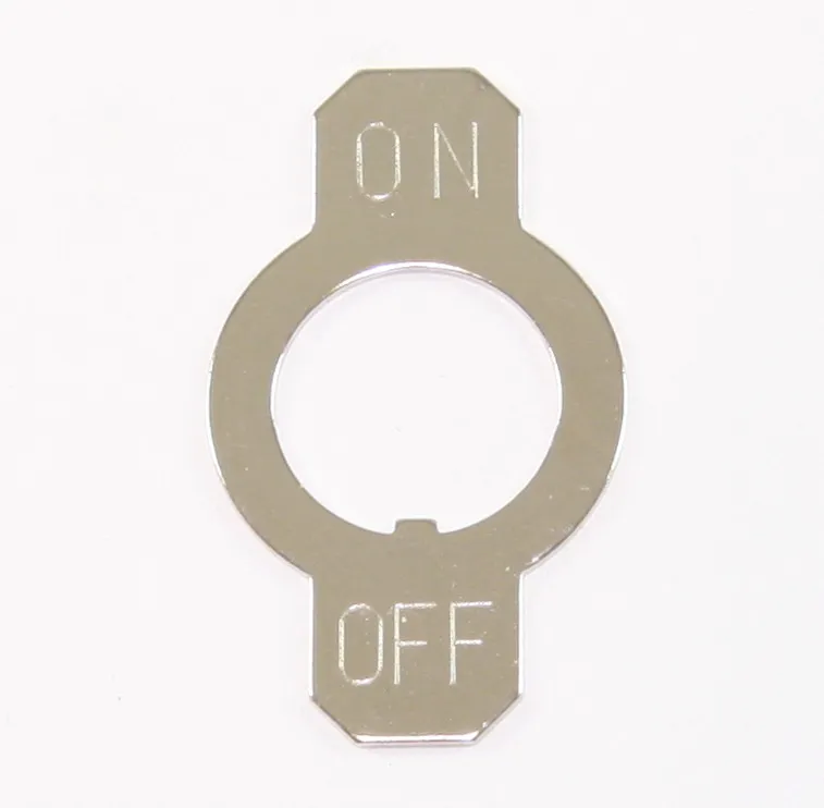 ON-OFF PLATE FOR 12MM BUSHING
