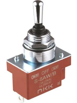 Switch 1-Pol 10A moment (ON)/OFF/(ON) Forseglet-IP68