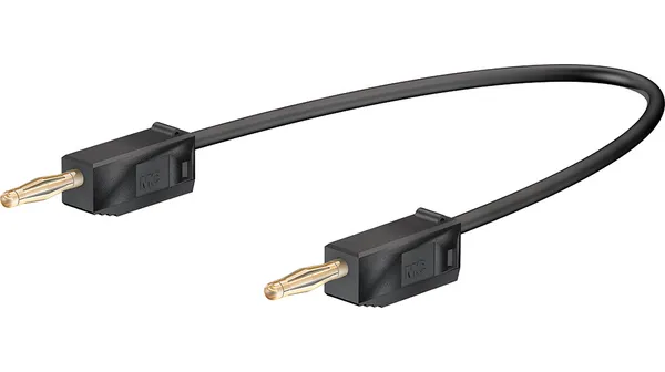 Test lead ø2mm black 30cm CAT I