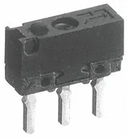 Mikroswitch, Stift stempel aktuator, 1-polet skifte, 0,5 A ved 30 V dc