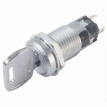 Key Switch 28/0,1A - 1 x ON/OFF/ON - Nøgle ud i pos. 1&3