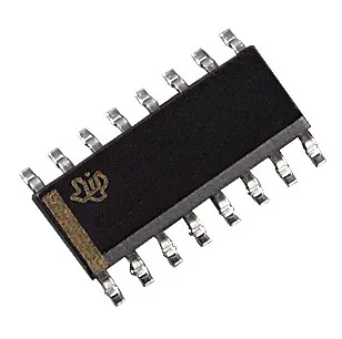 Quad 2-line to 1-line data selector/multiplexer.SO-16