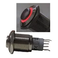 Trykafbryder/omskifter 16mm med rød ringlys