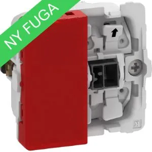 [140251] FUGA 1-polet afbryder med LED lampe   1/2modul