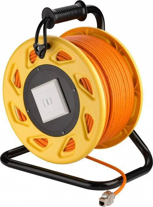 [141705] Netværkskabeltromle - CAT7A S/FTP Orange (50m)