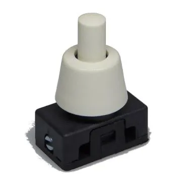 [143013] Trykafbryder 1-pol ON/OFF 2A,250VAC, GLAT, LANG
