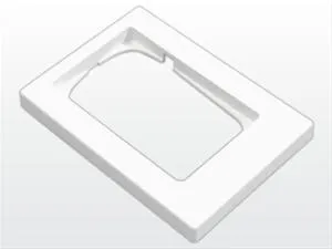 [135025] LK Fuga Ramme 68 1.5 modul Asymmetrisk HVID