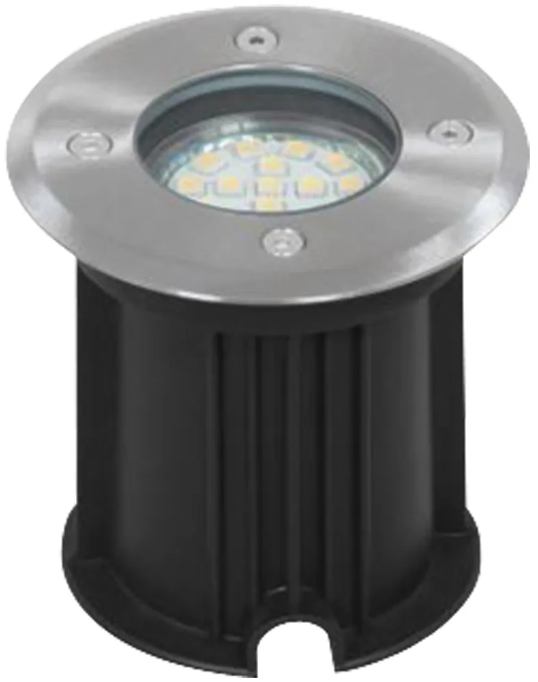 [135142] LED GROUND SPOT BRUSHED PLASTIC GLASS