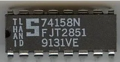 [131847] Quad 2-line to 1-line data selector/multiplexer, inverting DIP-16