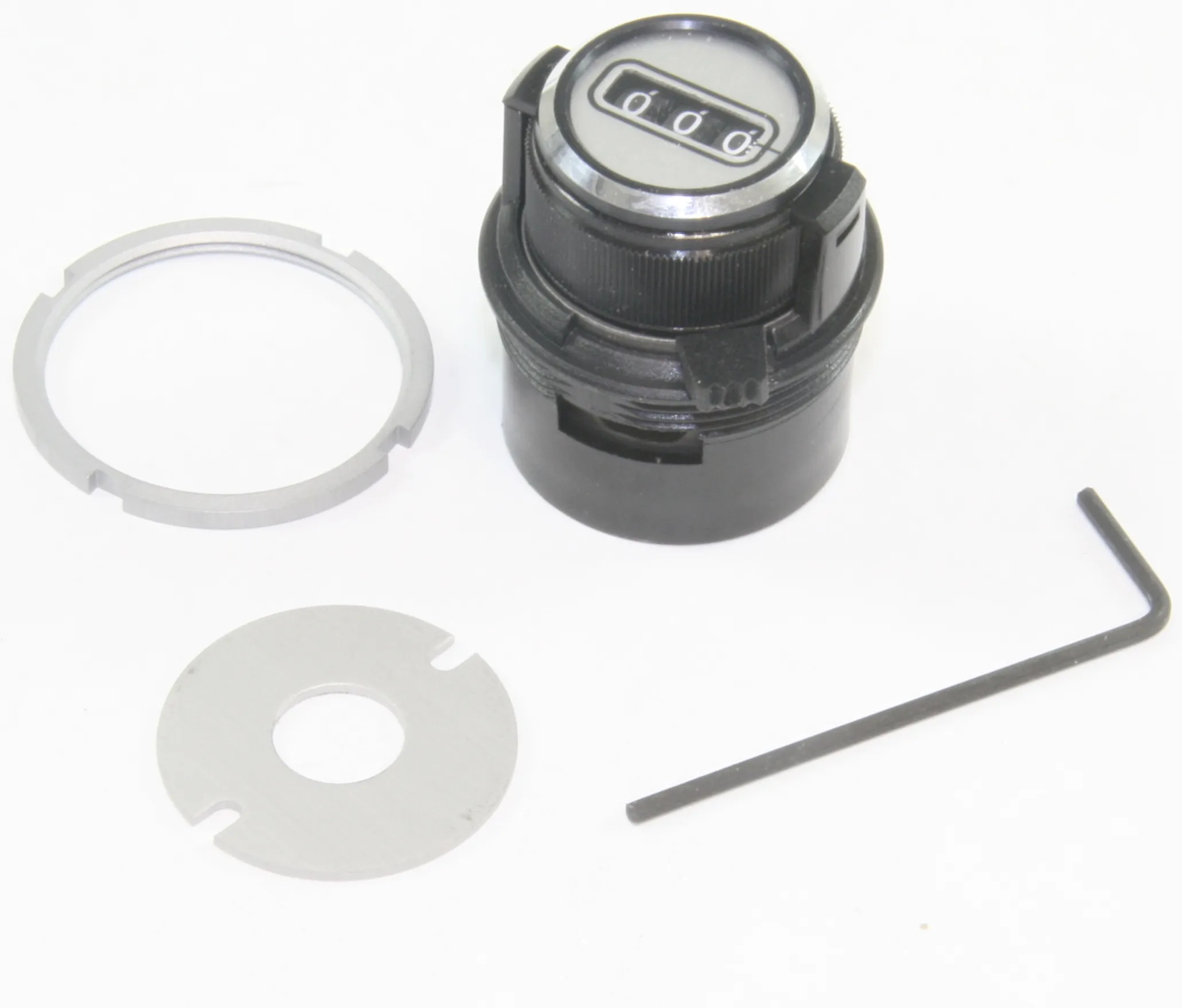 [146935] Precise knob; with counting dial; Shaft d: 6.35mm; Ø30.4x33mm