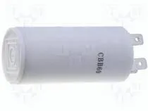 [147284] Motorstart kondensator 1,5uF, 450V Ø30x60mm. uden bolt