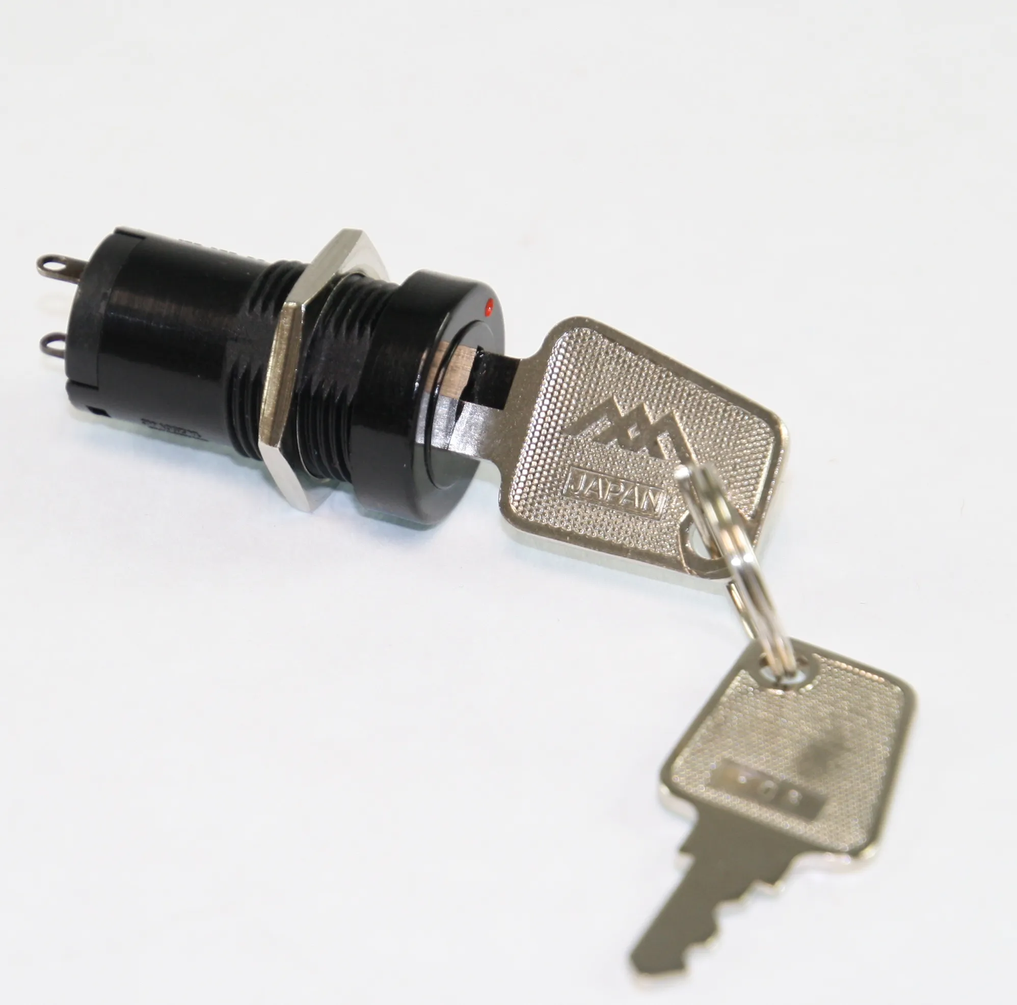 [148675] Key Switch 125V/3A - 1 x OFF/ON. Nøgle ud i 1 position
