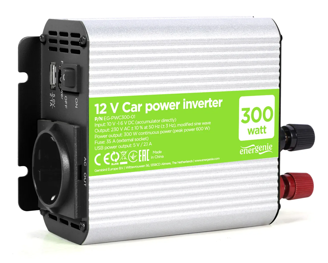 [149732] DC/AC Inverter 12V > 230V, USB, 300 W