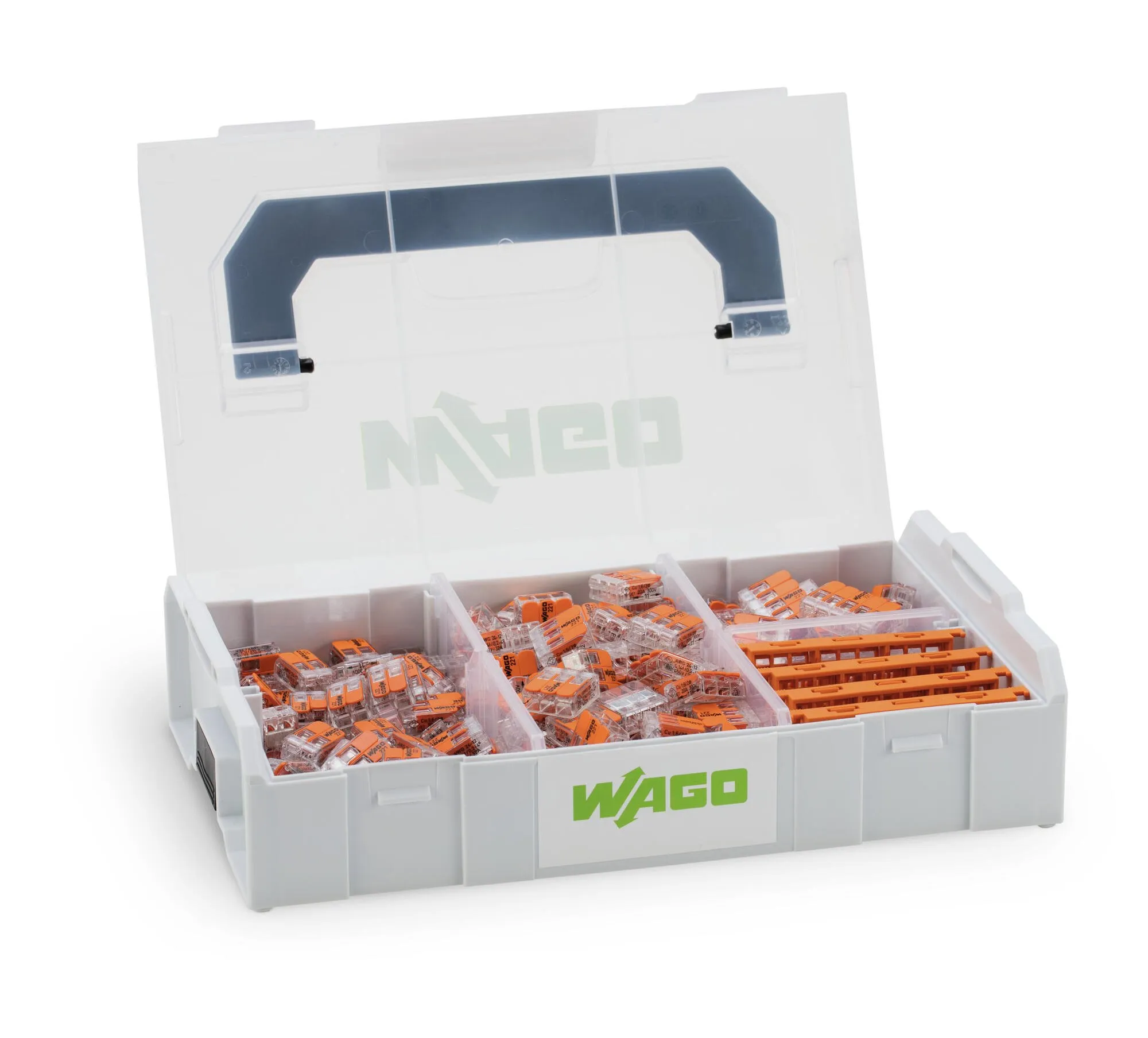 [150399] WAGO Fjedersamlemuffesæt; L-BOXX® Mini; Serie 221,0.14 ... 4mm²
