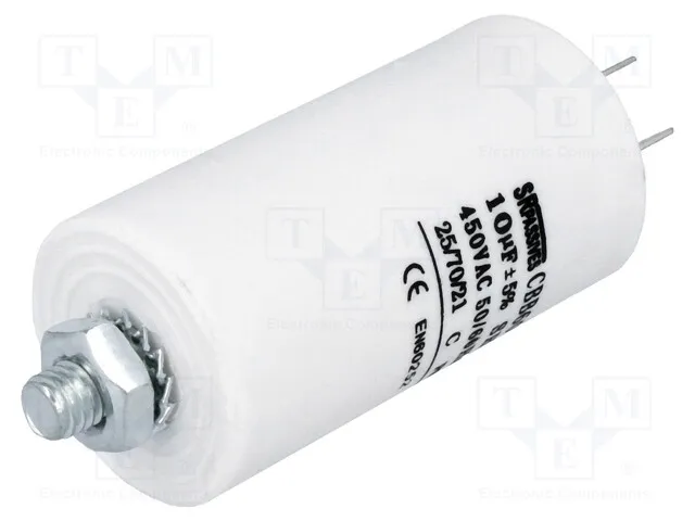 [150848] Motorstart kondensator 10uF 450V Ø=35x65mm