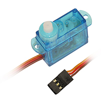 [114300] Servomotor, plastik-gear, 20,5x8,6mm