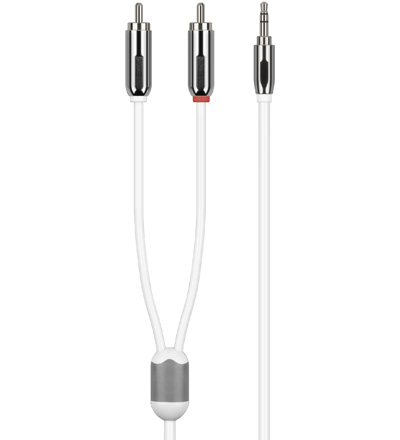 [114704] CAB Y Adapter Cable fra iPod / iPhone til hjemmeanlæg