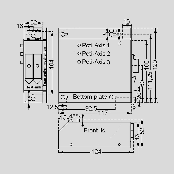 [116302] Motorcontr. digit. 1Q 10A Snap-act. Mech (med strømbegrænsning)