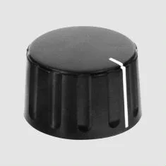 [87023] Knob 21,5/6 with Line Black/Black
