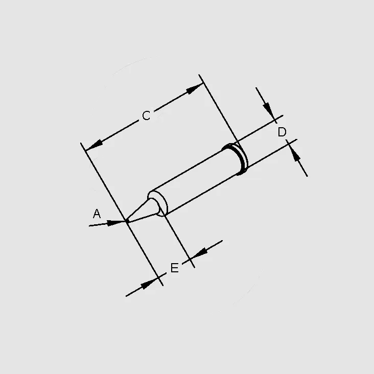 [106550] Soldering Tip Pencil Point 0,2mm