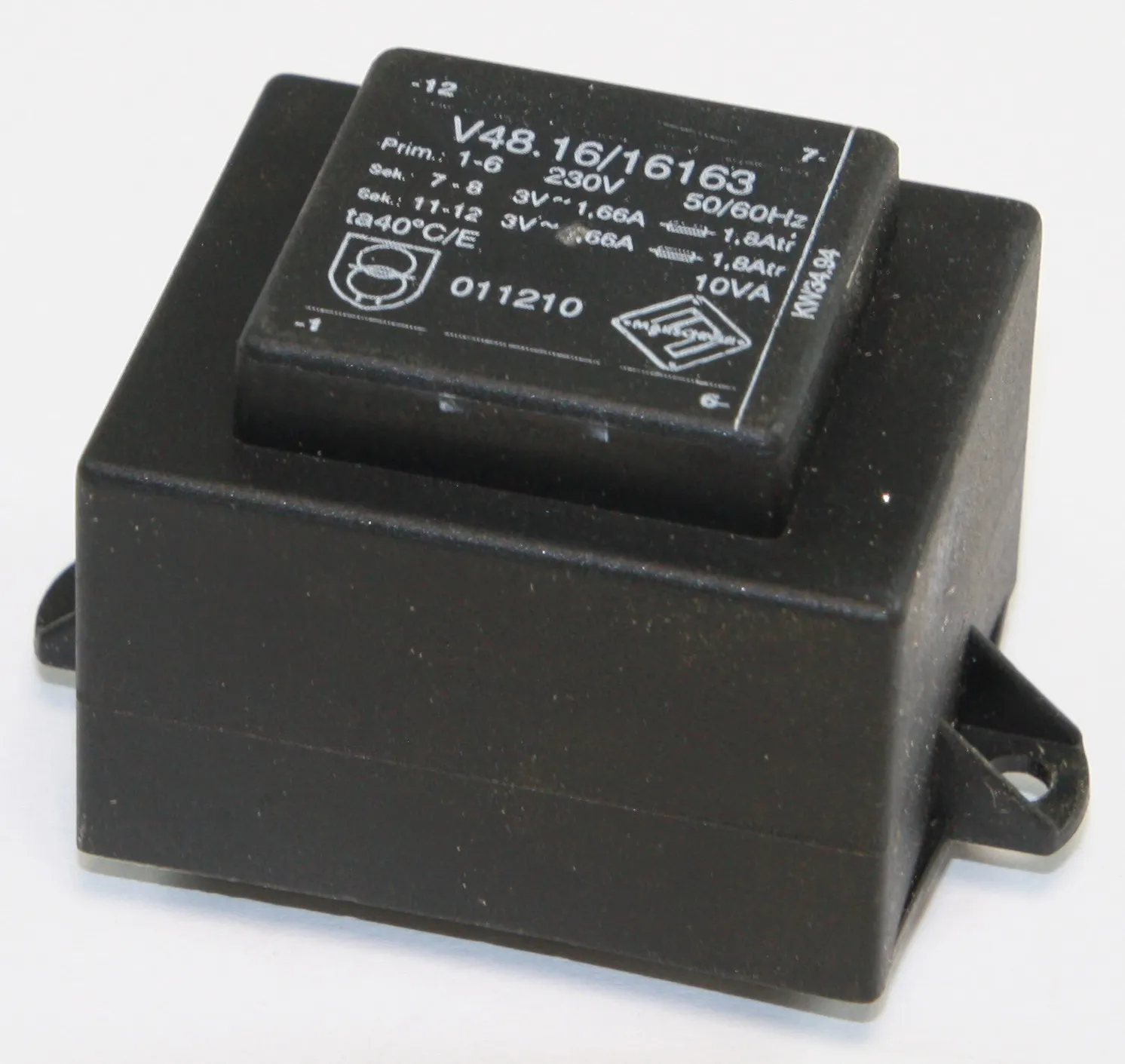 [116927] Transformer 10VA 230V 2x3V 1666mA
