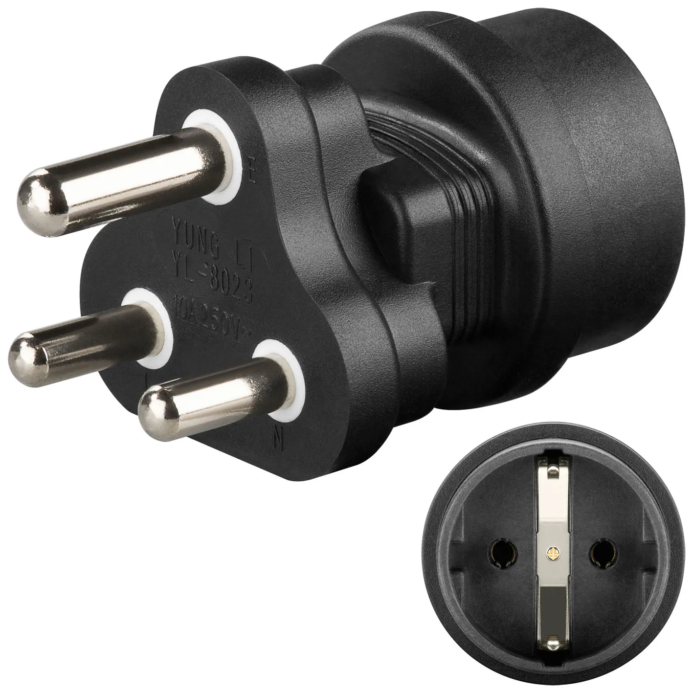 [117720] Rejseadapter (BS546 Type M - 15A) til bl.a. Sydafrika