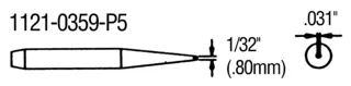 [118485] PACE - CHISEL TIP, 1/32"