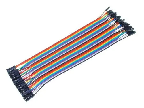 [128725] Jumperkabel, Breadboard, hun/hun, 20cm, 40-pin