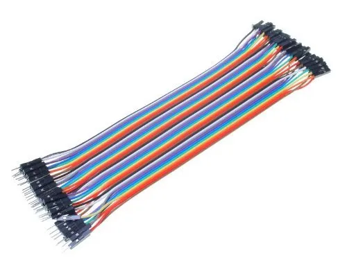 [128728] Jumperkabel, Breadboard, han/hun, 20cm, 40-pin