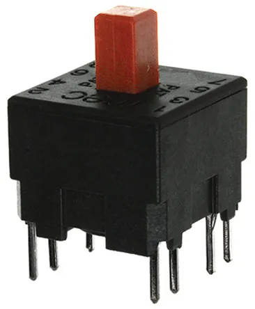 [130699] UNIMEC Printtast 2 x ON/ON m.m. 120VAC/DC 250mA