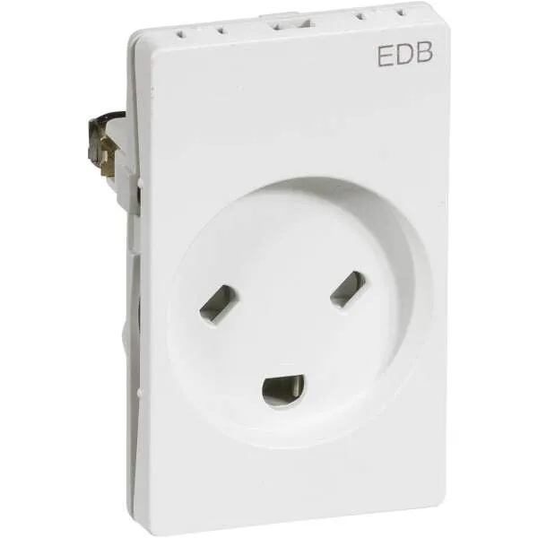 [123736] LK FUGA® indsats stikkontakt EDB 1.5 modul, HVID
