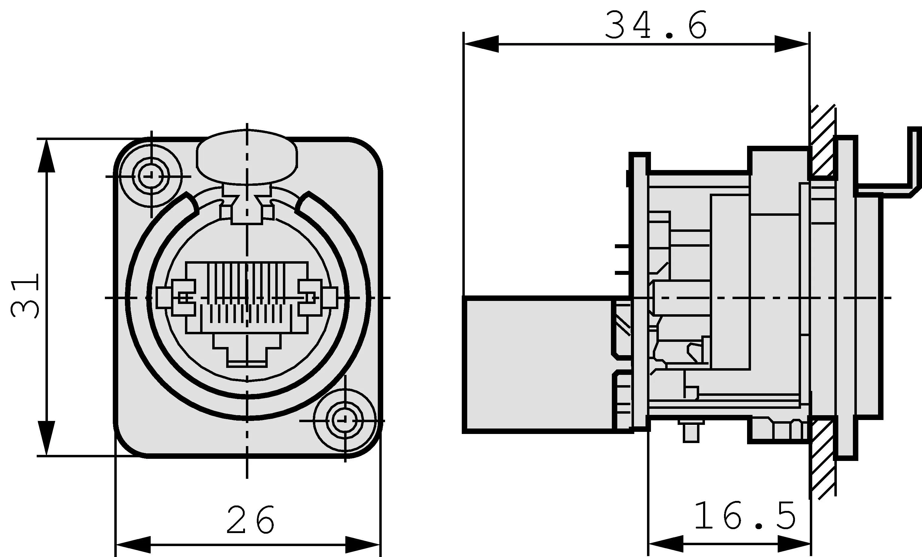 ENOVA RJ45 - RJ45 Chassis | B2C