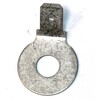 Fladstikkontakt 45gr 6,3x0,8 M6 rund