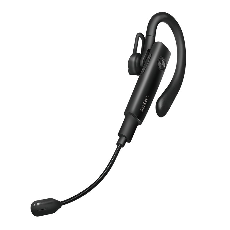 Trådløst monoheadset med øreclips, BT 5.4, USB-C, 100 timer