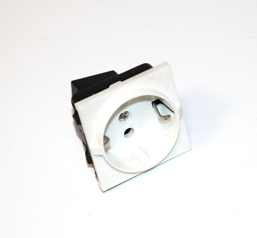 Schuko netstikbrønd HVID