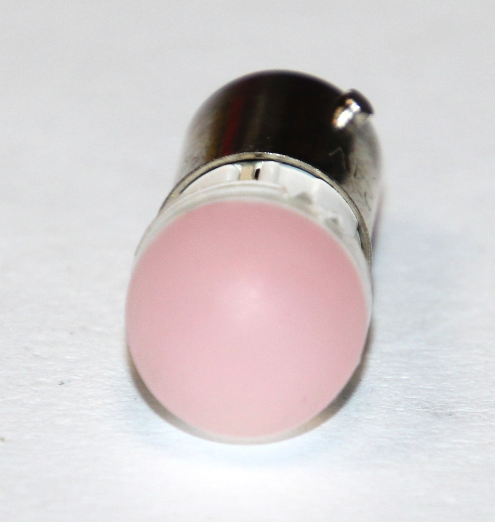Ba9S Kuglelampe 12-15V 25mA 0,3W RØD Ø=11x26mm.